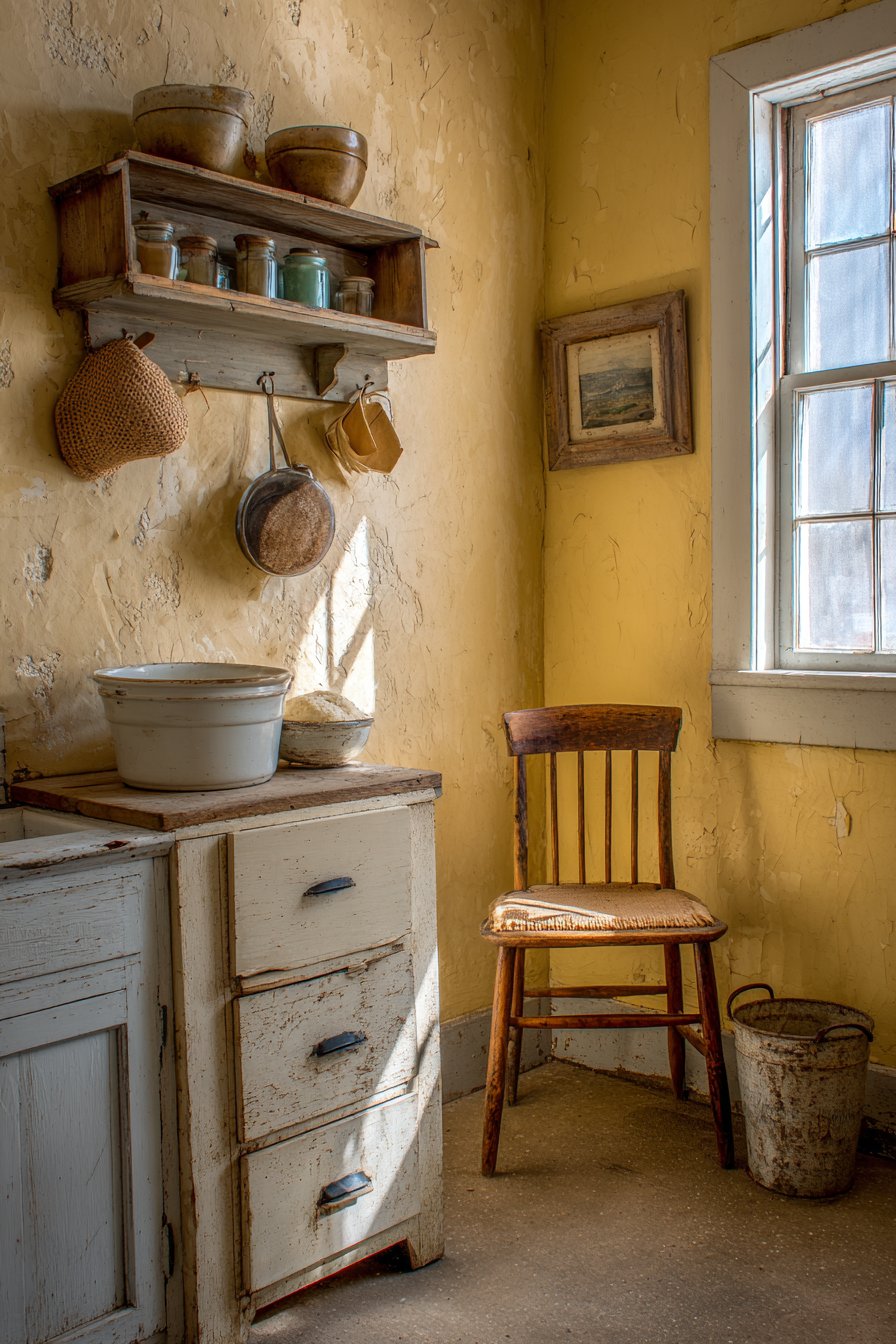 Vintage Hoosier Cabinet Focal Point