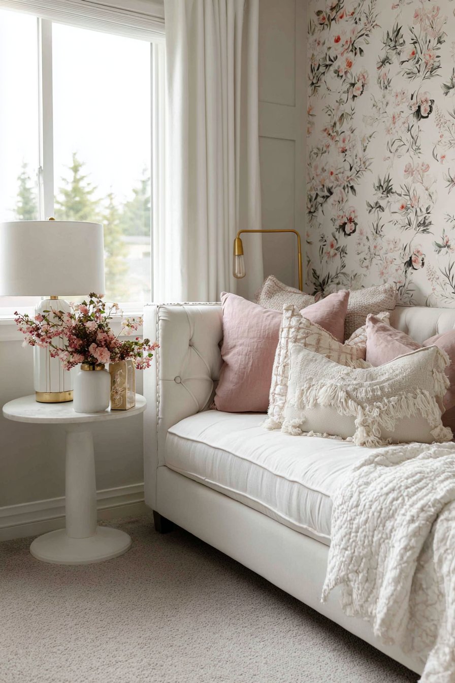 Botanical Wallpaper Accent Wall