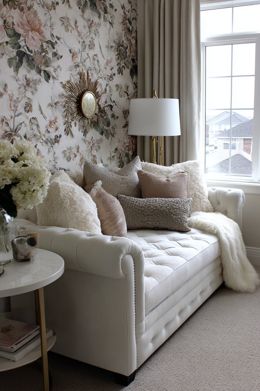 Botanical Wallpaper Accent Wall