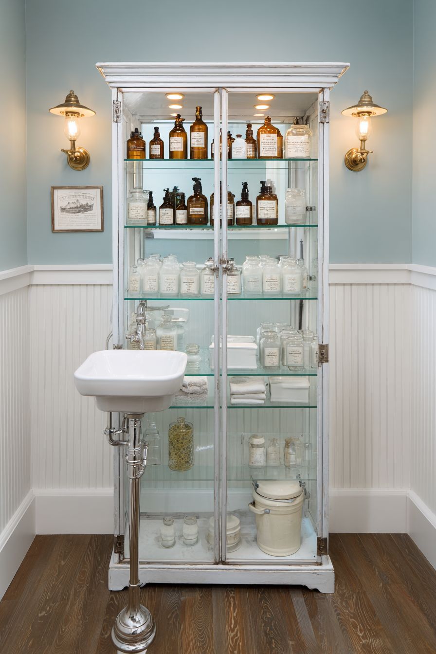 Vintage Apothecary Charm with Functional Storage