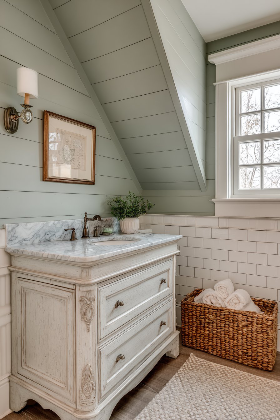 Cozy Moss Green Vintage Charm