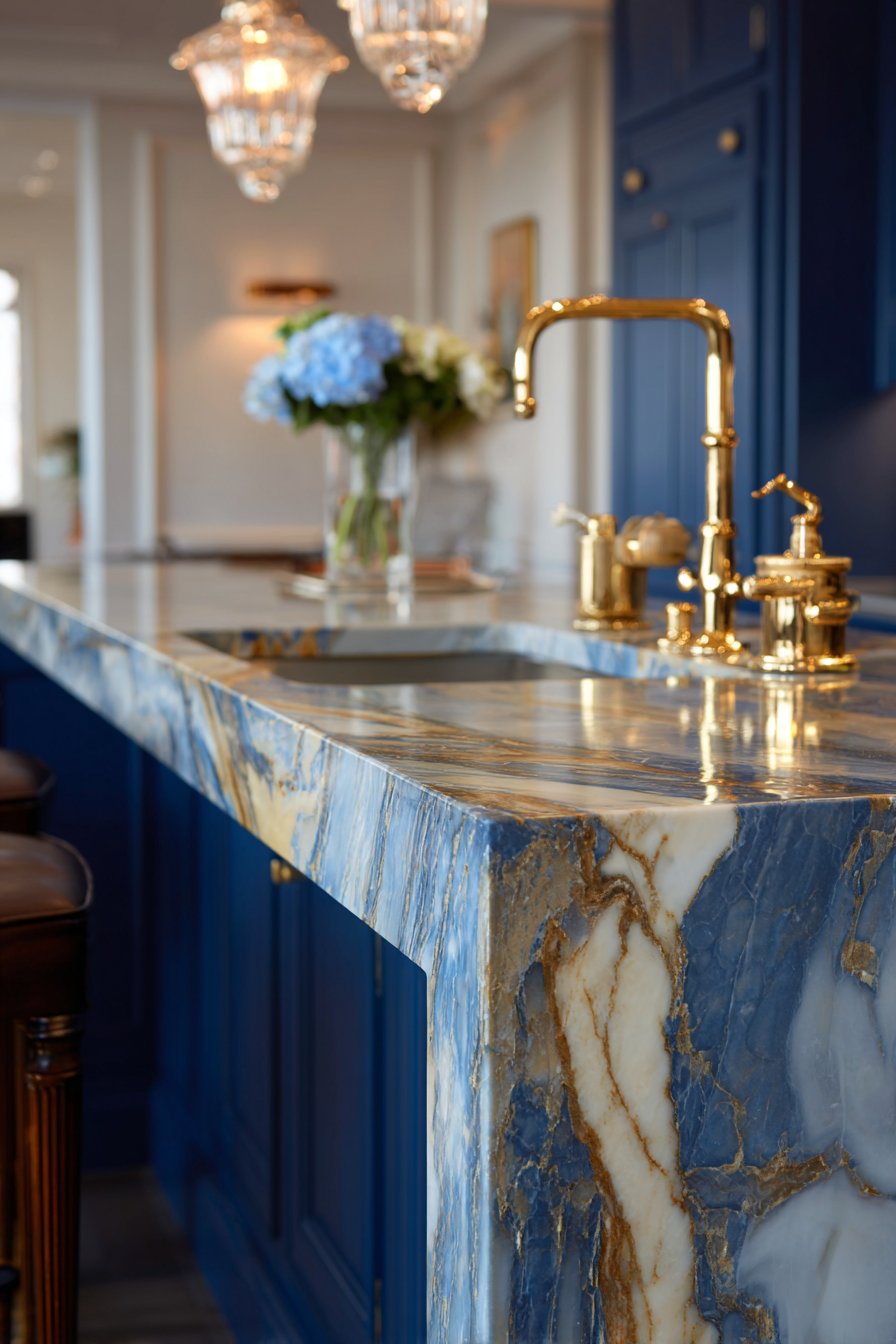 Luxury Book-Matched Calacatta Marble Drama