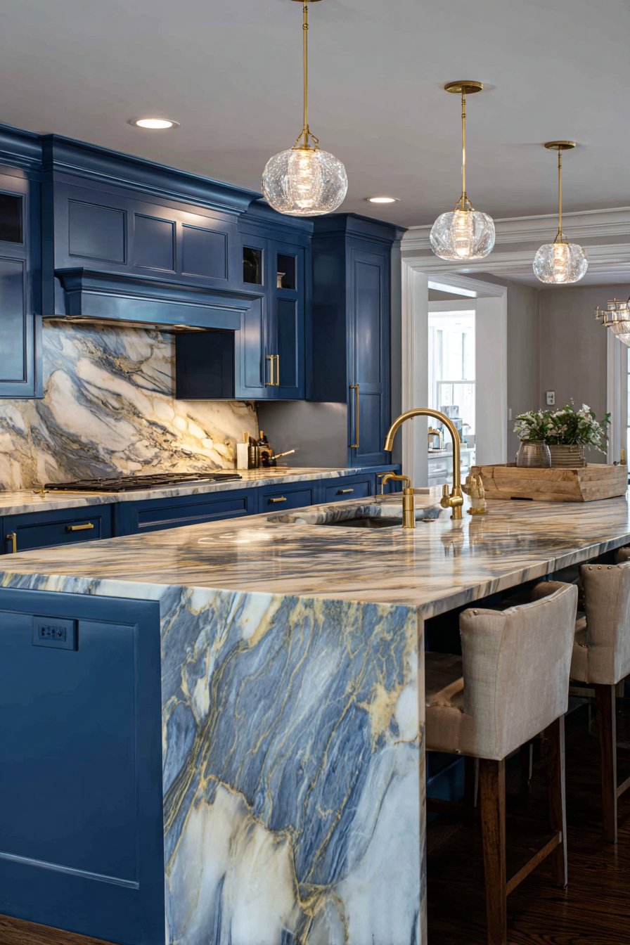 Luxury Book-Matched Calacatta Marble Drama