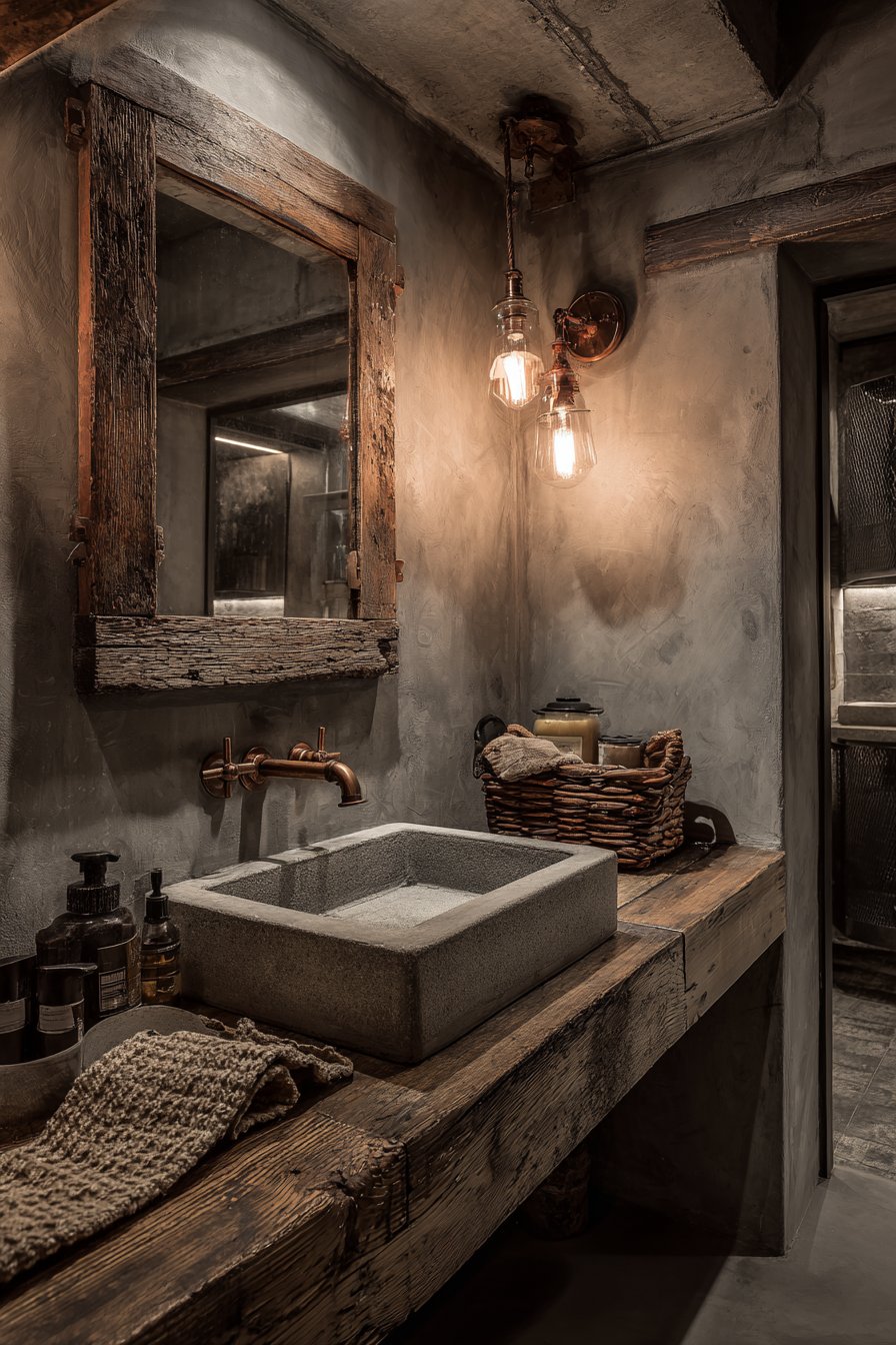 Rustic-Modern Material Fusion