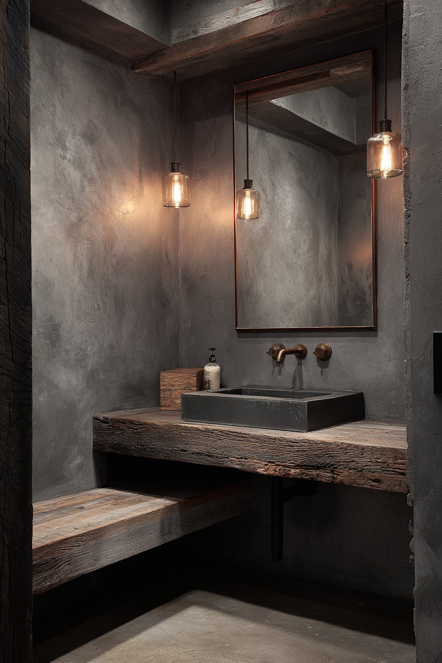 Rustic-Modern Material Fusion