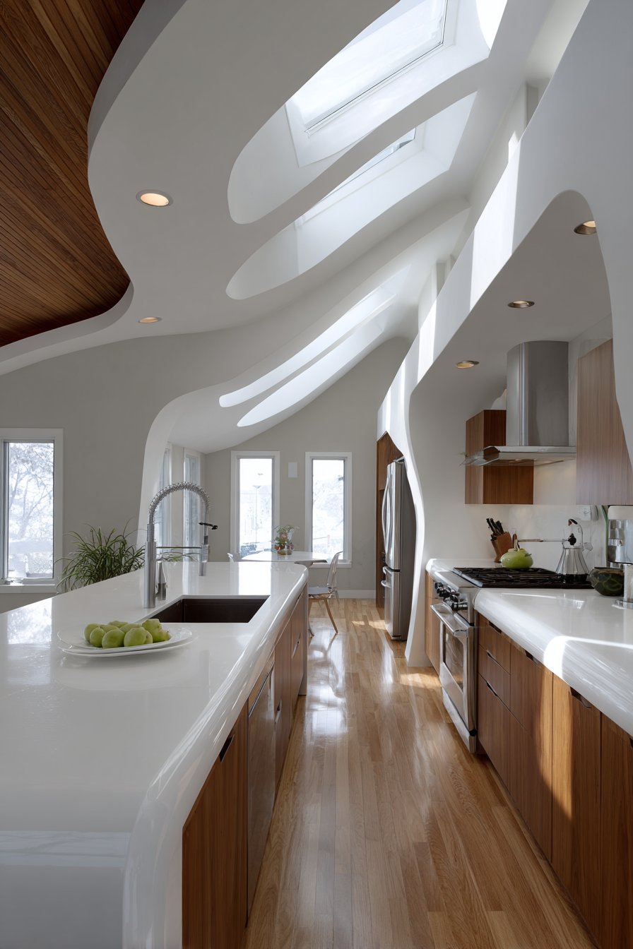 Organic Curves with Technological Integration