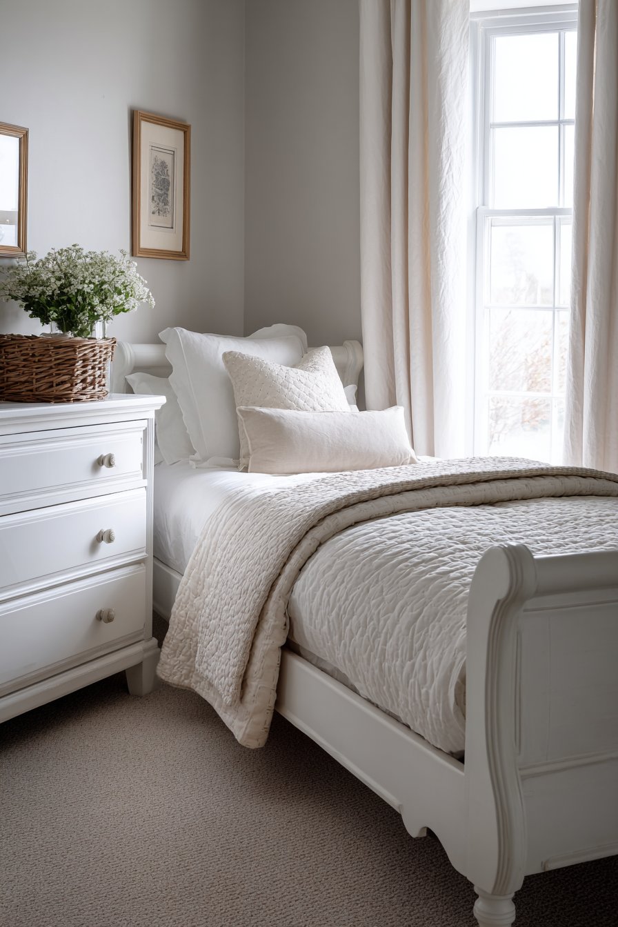 Guest Room Welcome with Classic Sleigh Sophistication