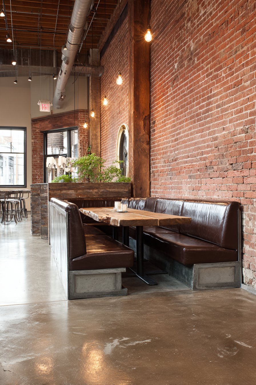 Industrial Urban Black Leather and Steel