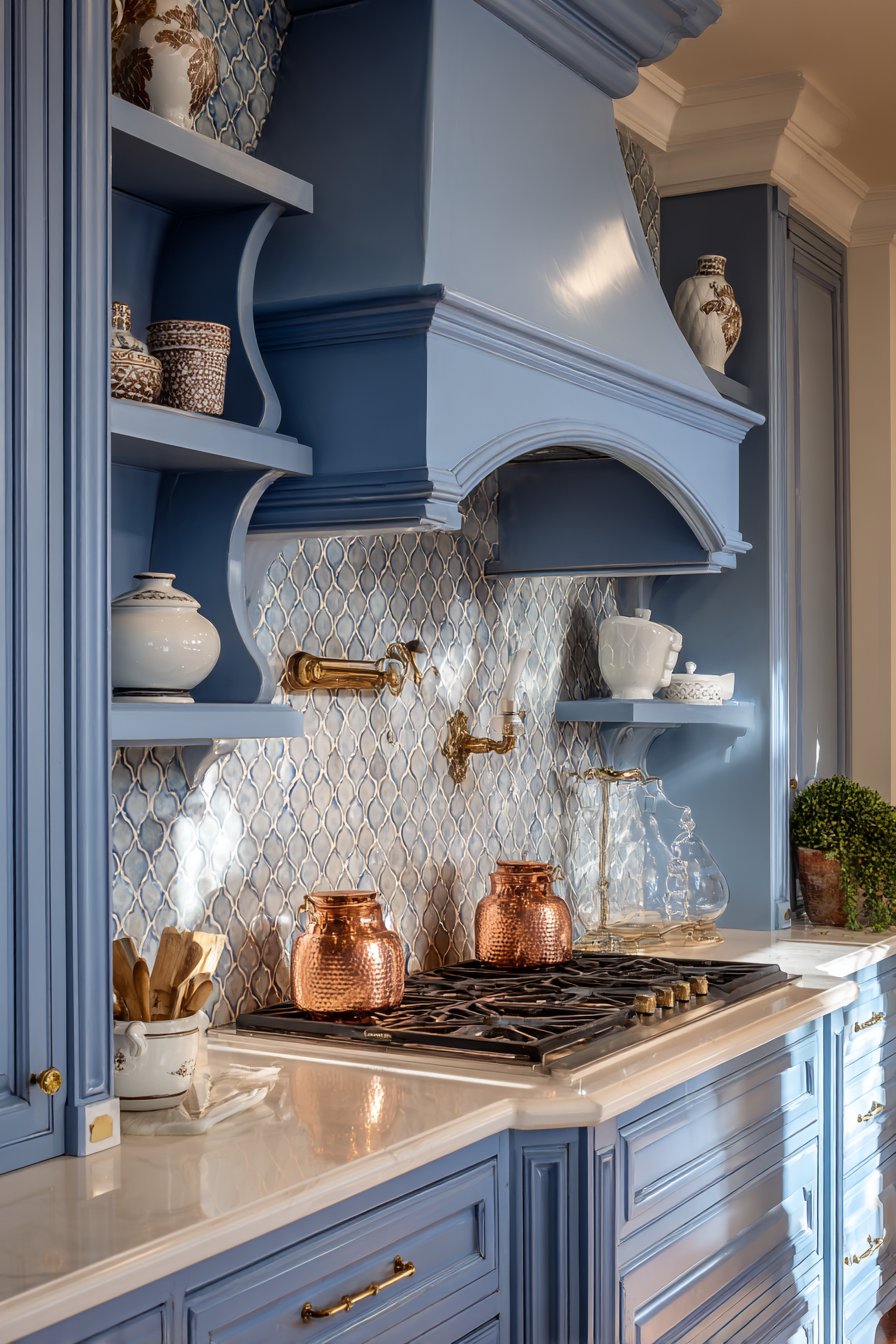 Gradient Blue Tile Artistry