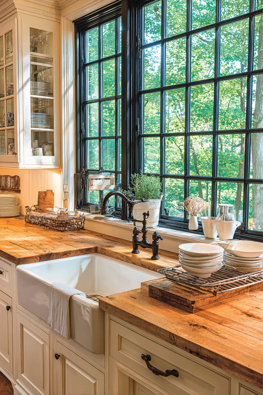 Classic Farmhouse Sink as Kitchen Heart