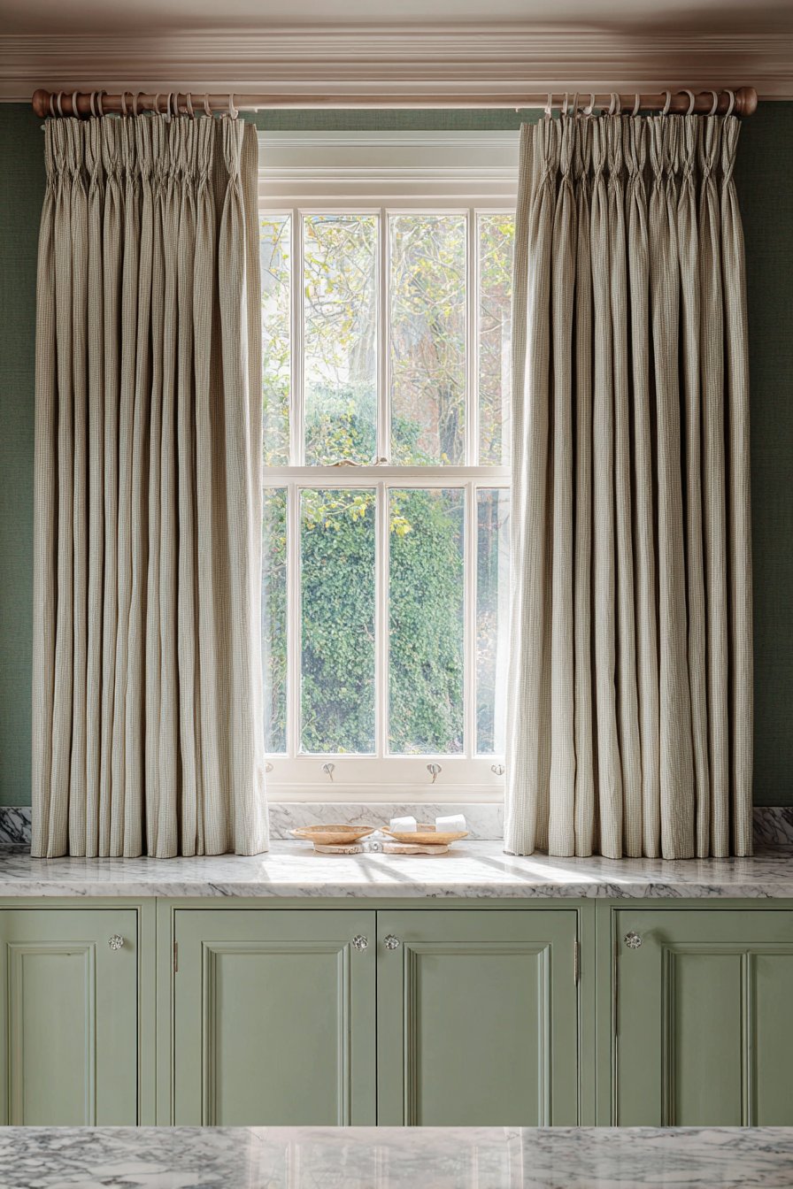Transitional Versatility with Linen Blend Curtains