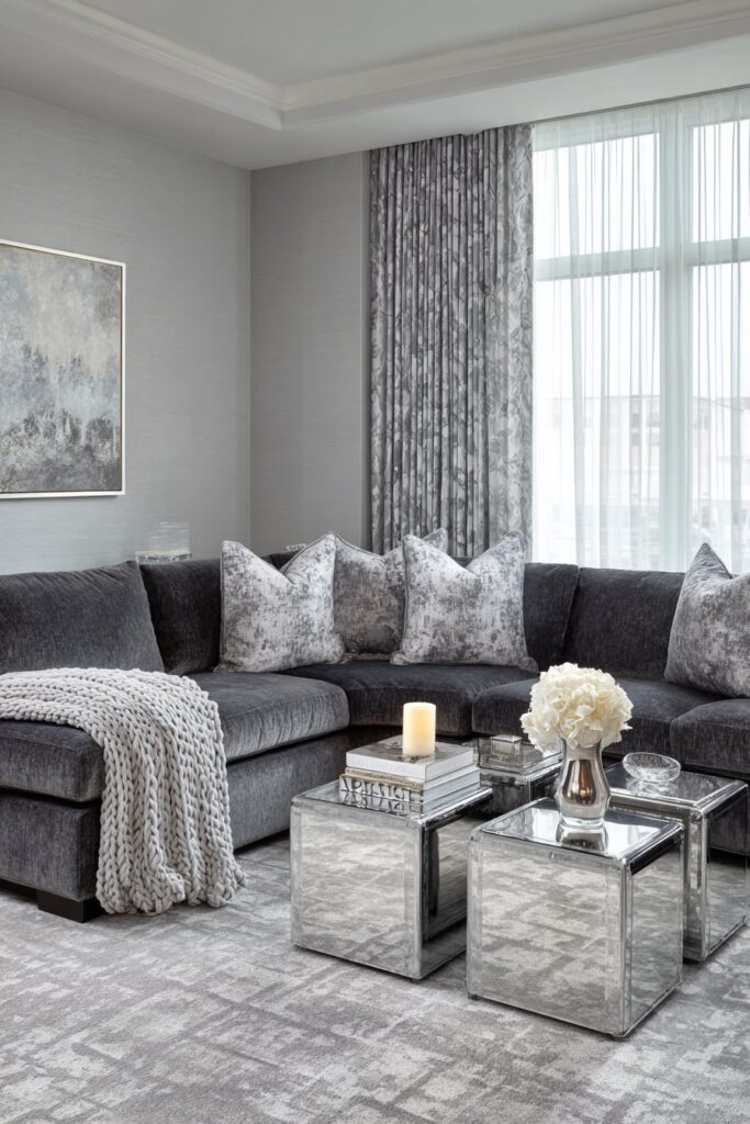 Sophisticated Monochromatic Grey Layering