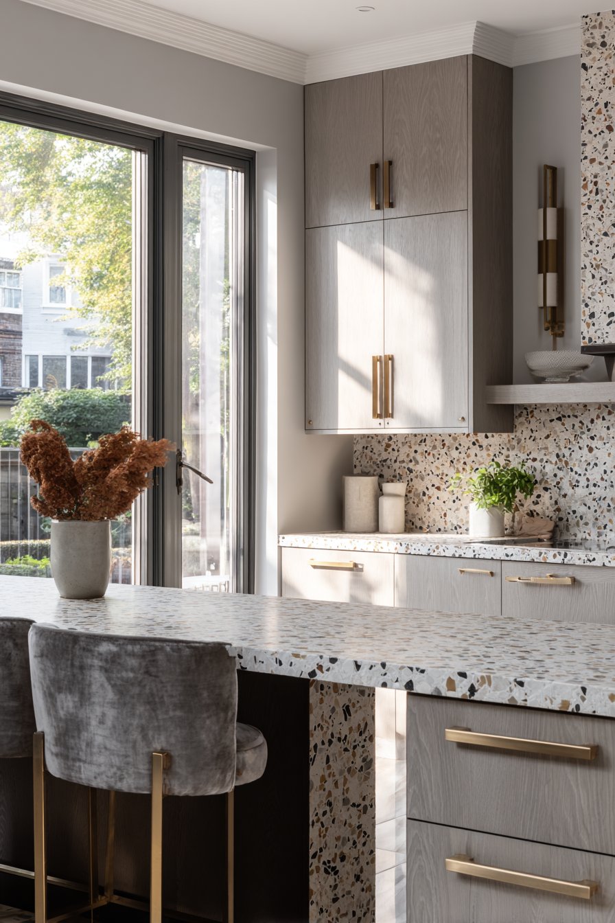 Open-Concept Modern Kitchen with Peninsula Seating