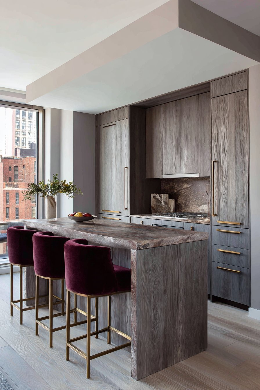 Open-Concept Modern Kitchen with Peninsula Seating