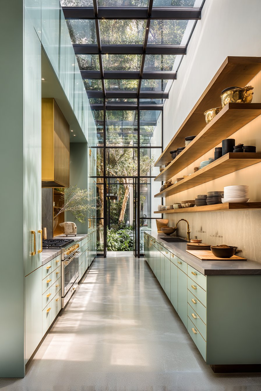 Dual-Sink Prep Area with Subtle Color