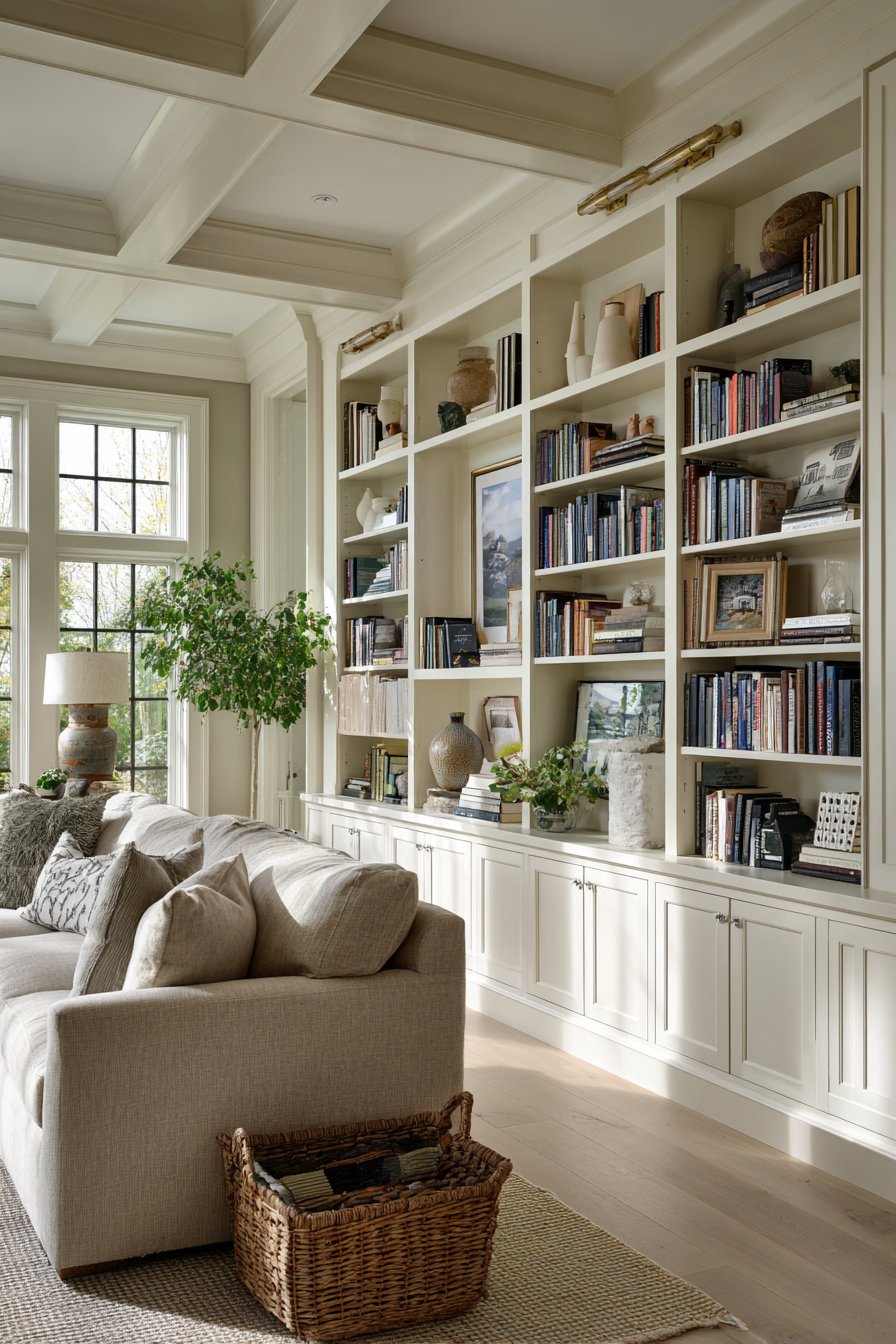 Traditional Floor-to-Ceiling Built-In Elegance