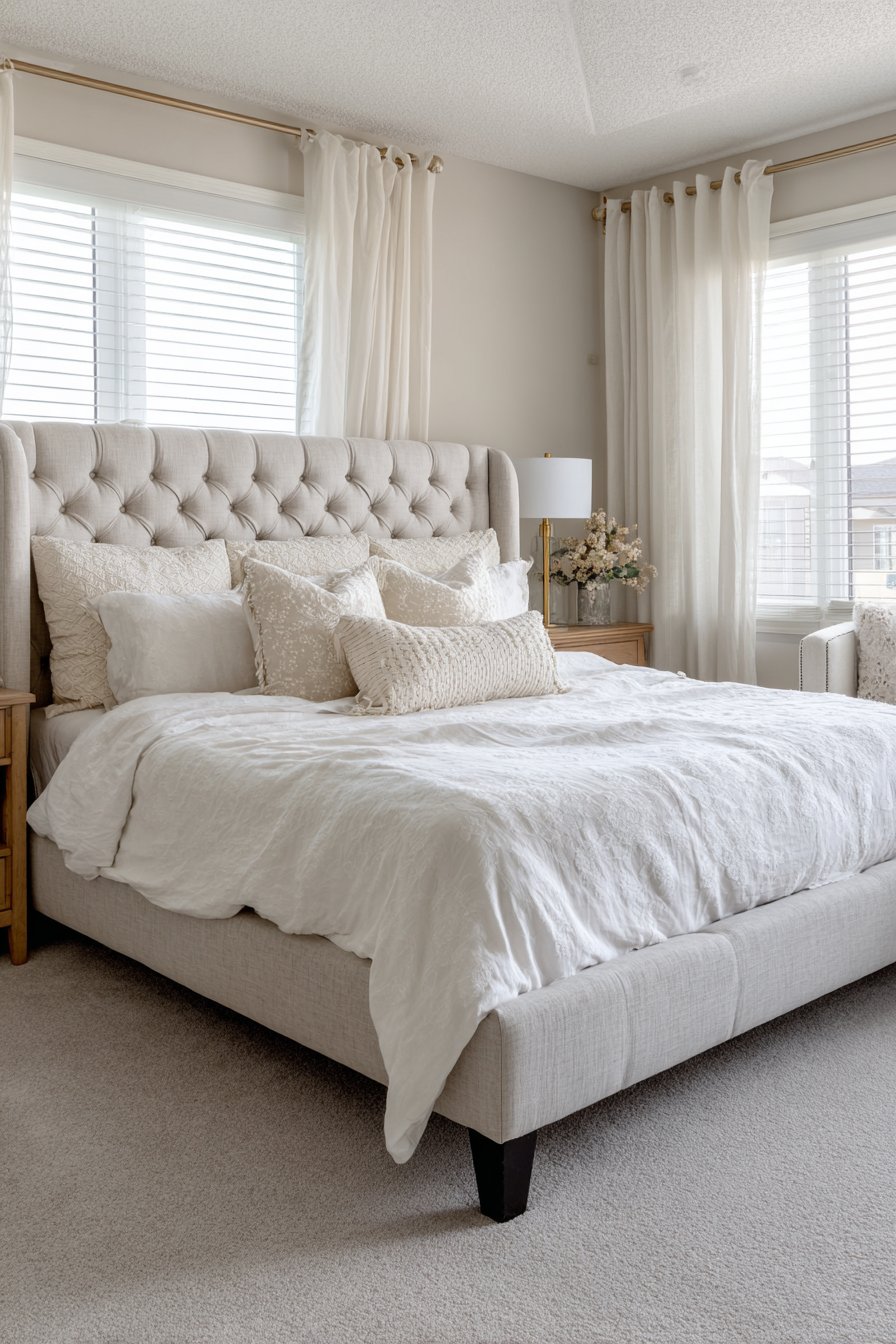 Sophisticated Neutral-Toned Master Suite