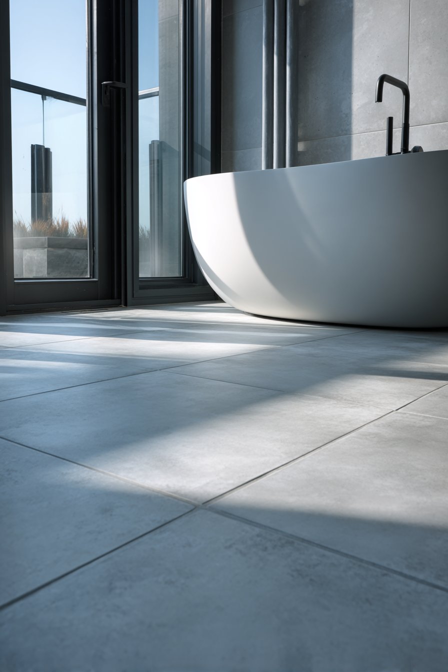 Modern Minimalist Grey Porcelain Perfection