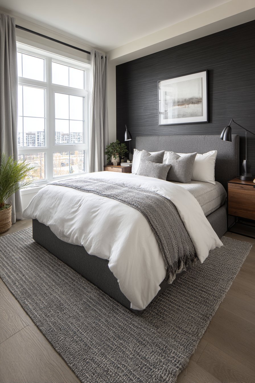 Modern Minimalist Sanctuary with Monochromatic Precision