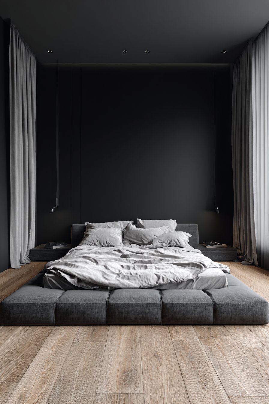 Modern Minimalist Sanctuary with Monochromatic Precision