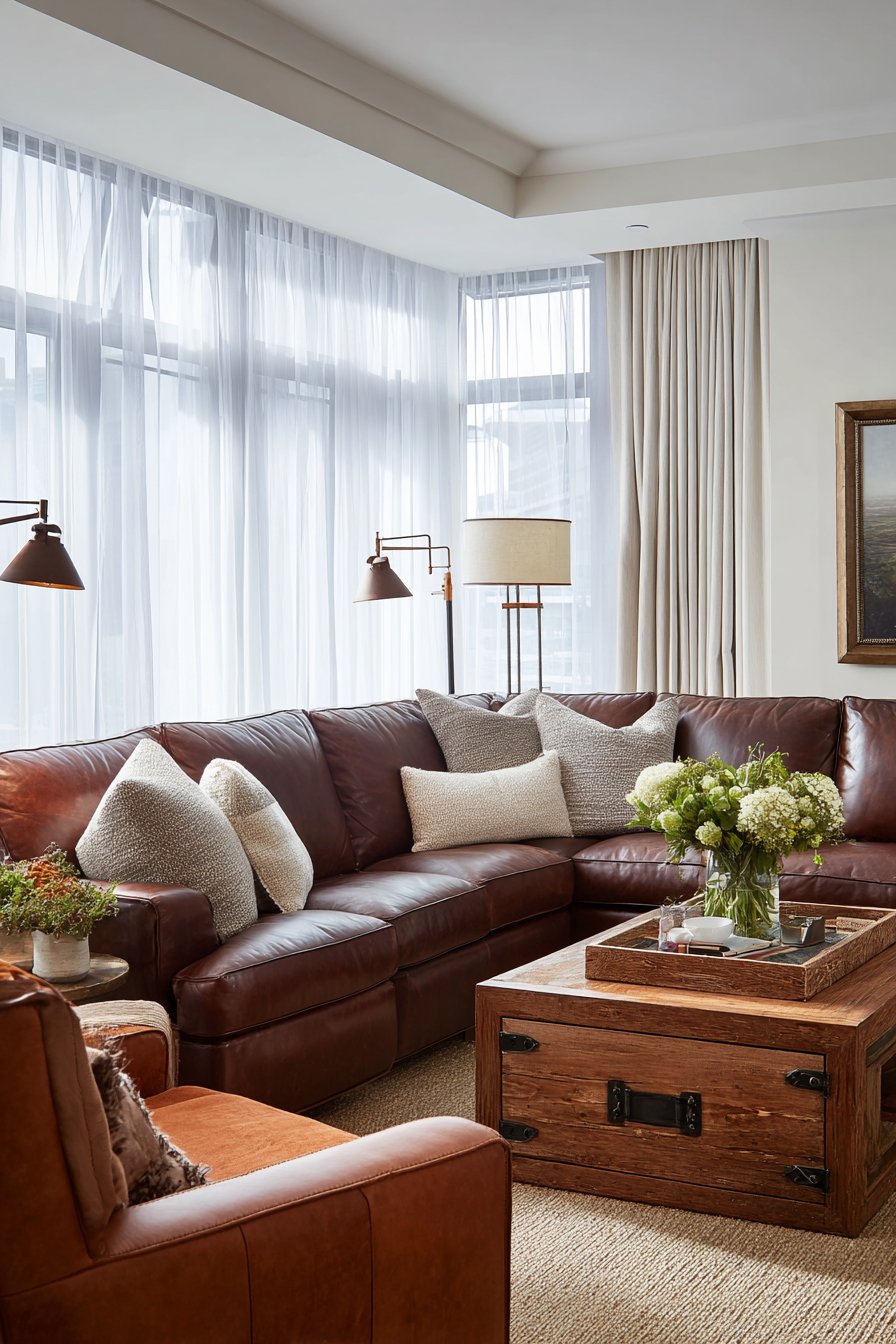 Rich Chocolate Leather Elegance