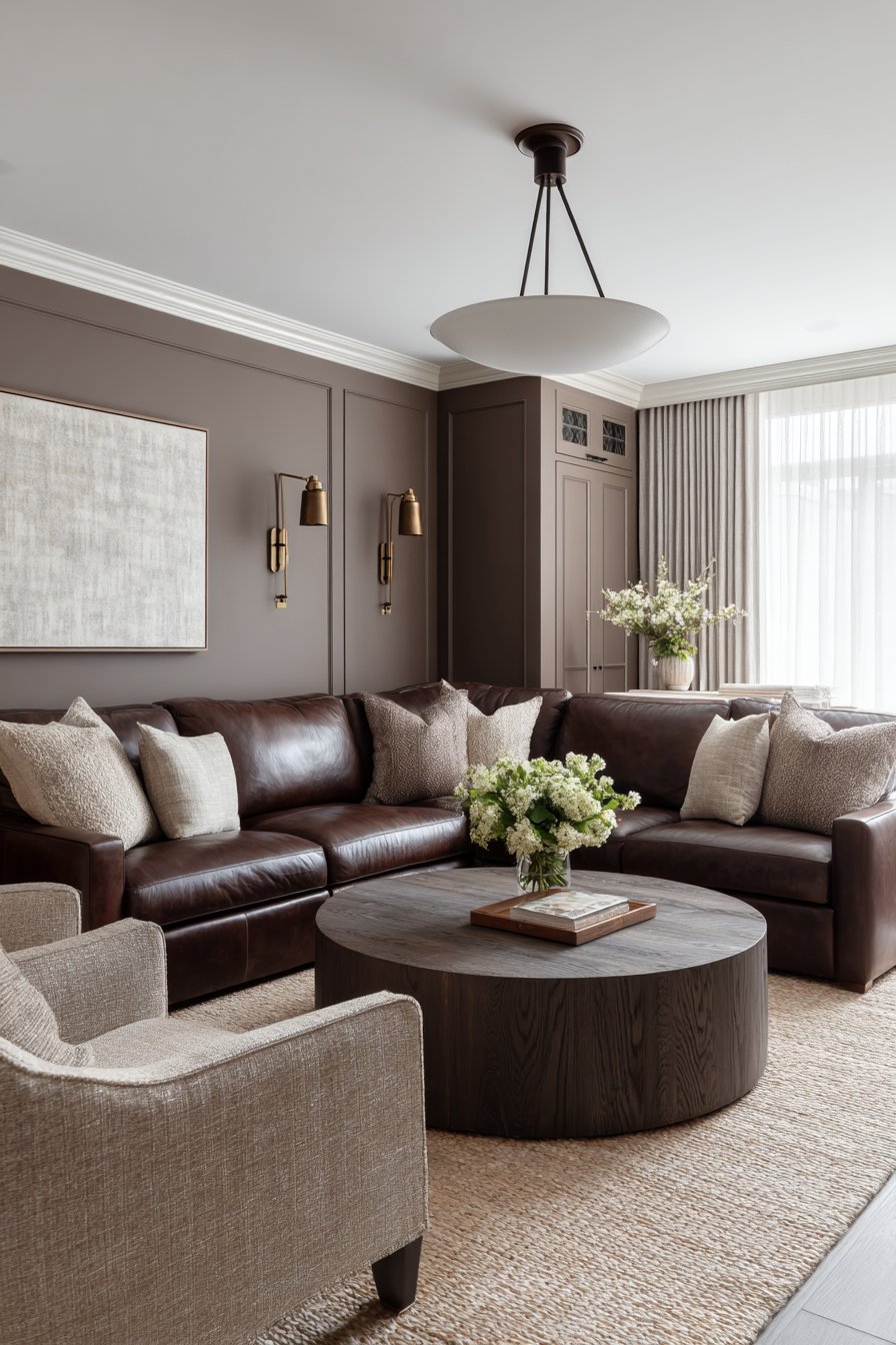 Rich Chocolate Leather Elegance