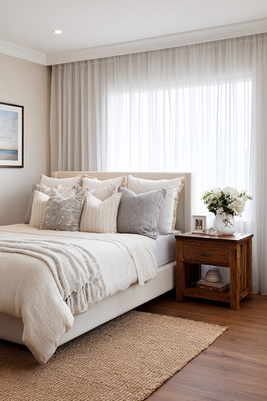 Serene Monochromatic Cream Sanctuary