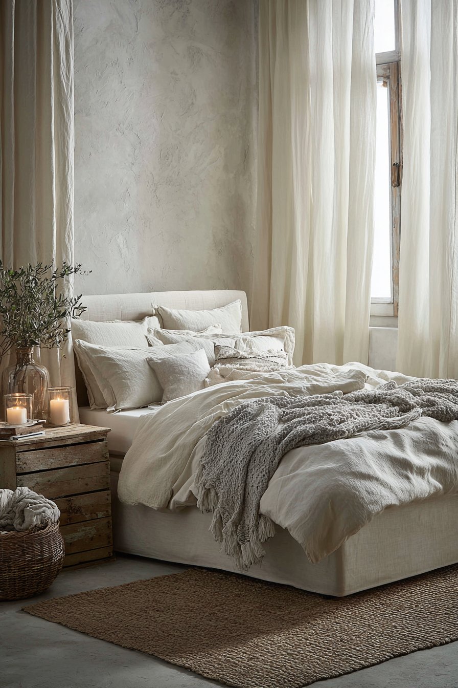 Serene Monochromatic Cream Sanctuary
