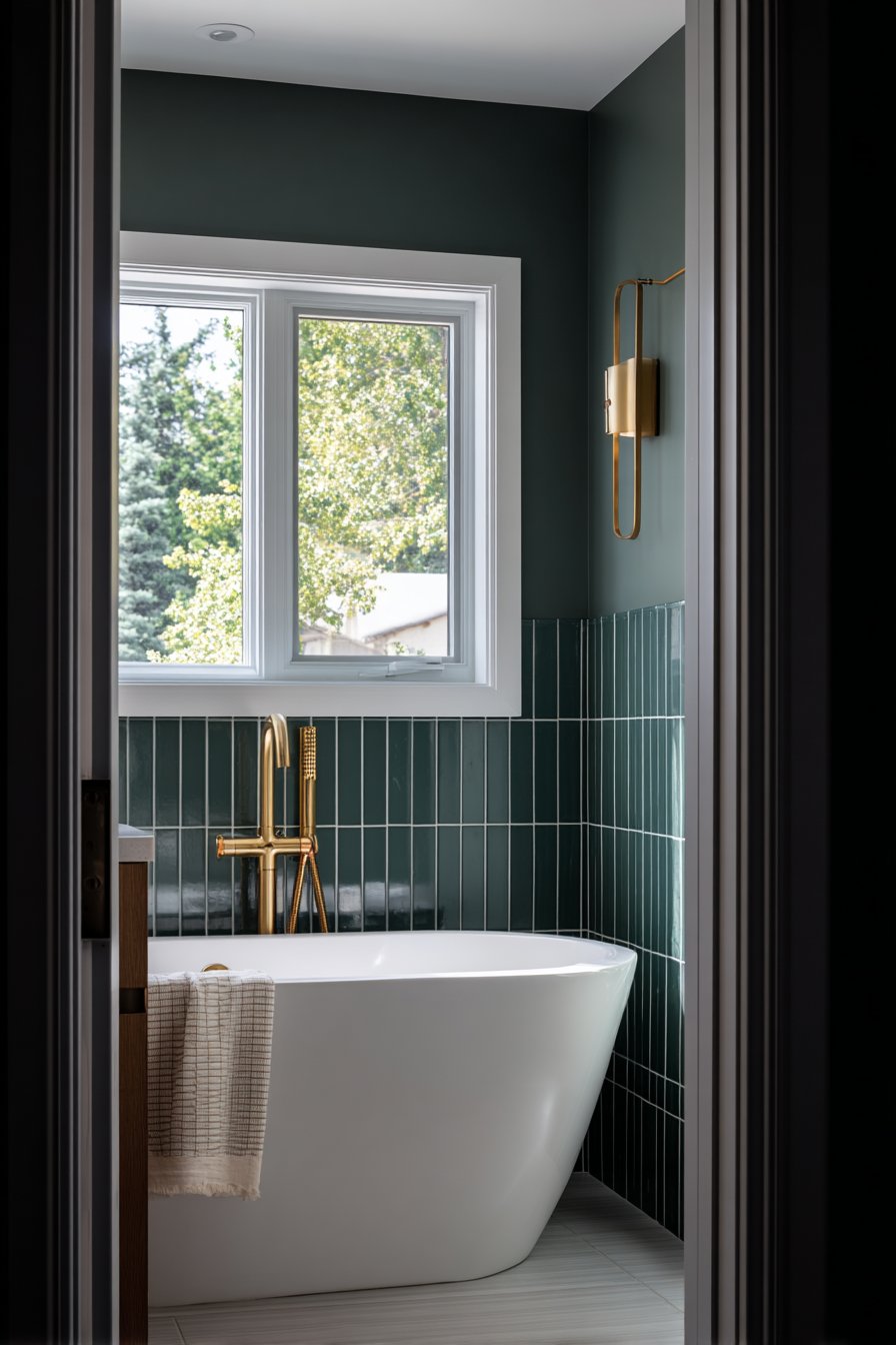Classic Emerald Green Subway Tile Sanctuary