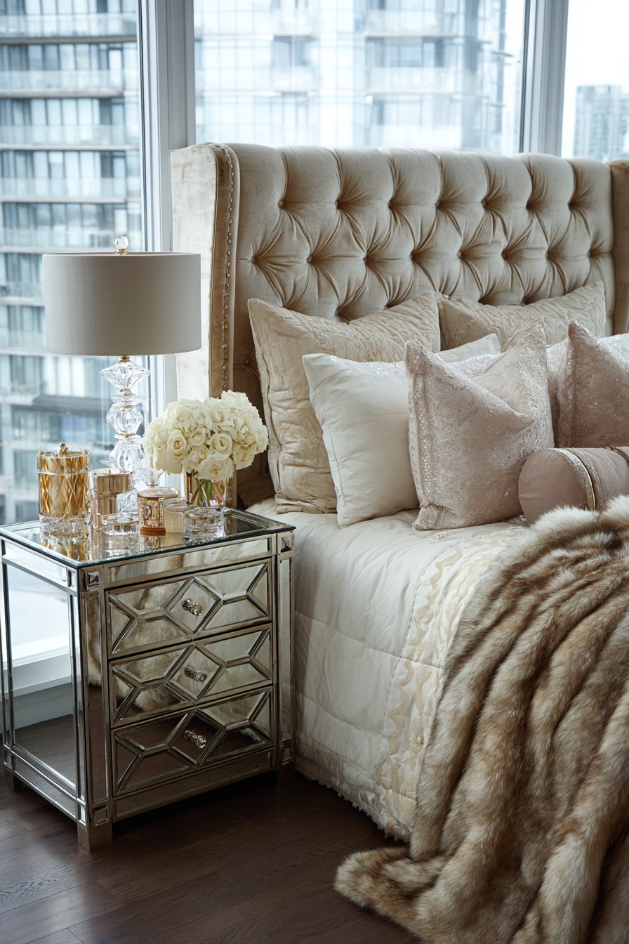 Champagne Dreams: Velvet Luxury Meets Crystal Elegance