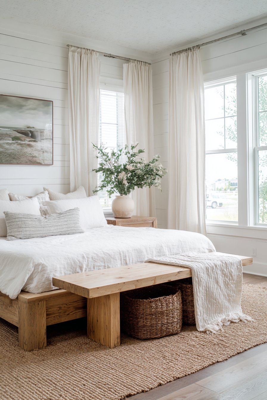 Bright and Airy Natural Oak Retreat