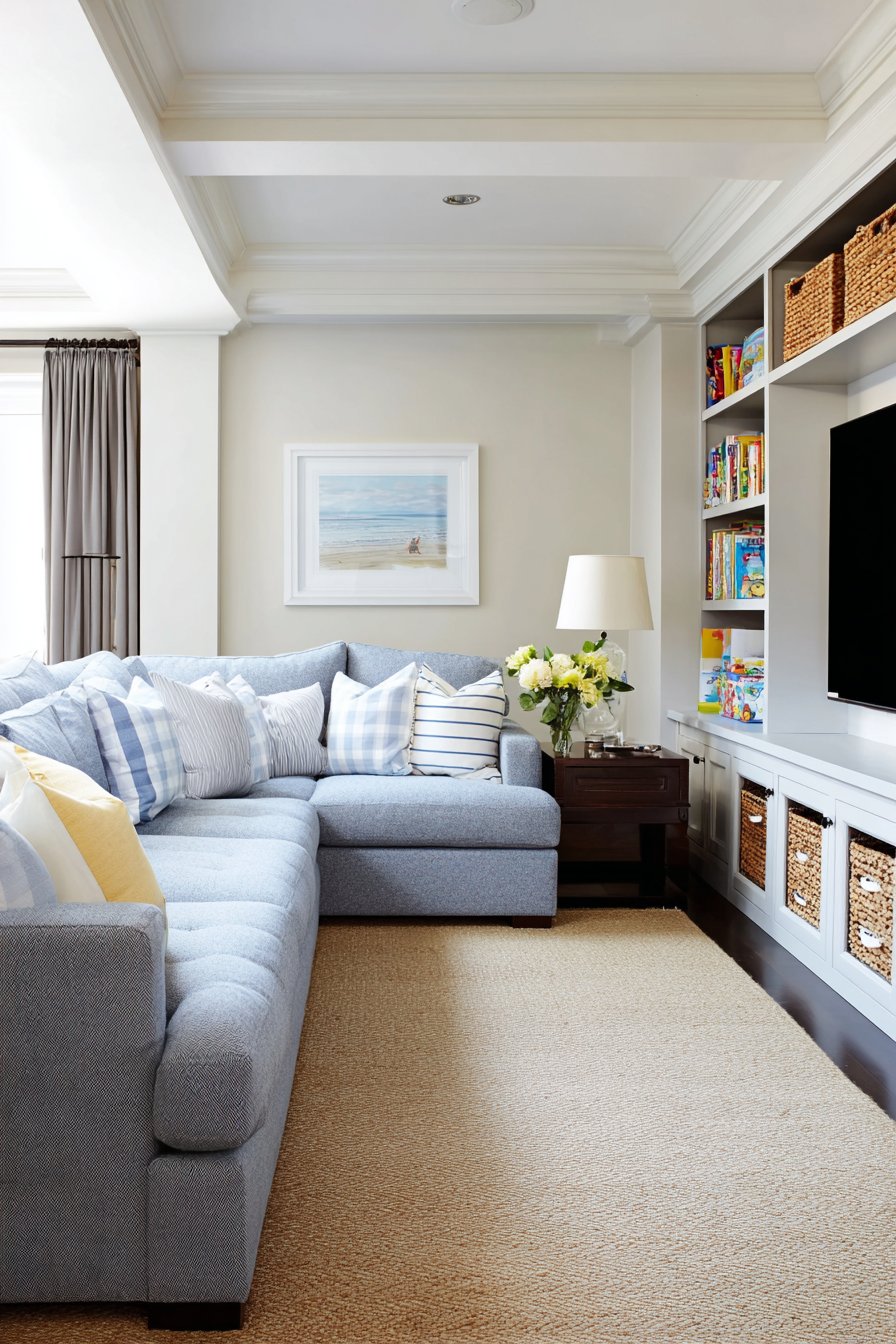 Thoughtfully Organized Contemporary Living Space