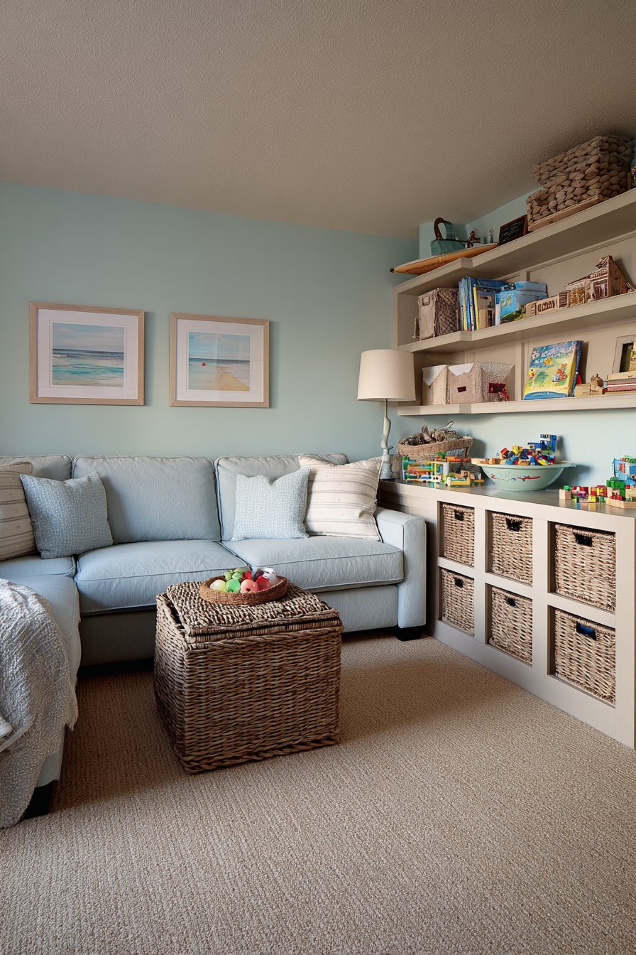 Thoughtfully Organized Contemporary Living Space