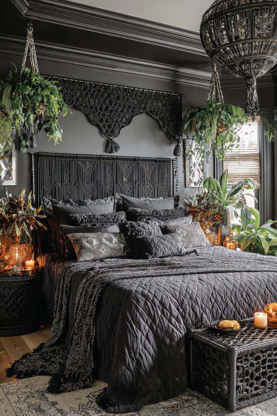 Bohemian Black Texture Layers