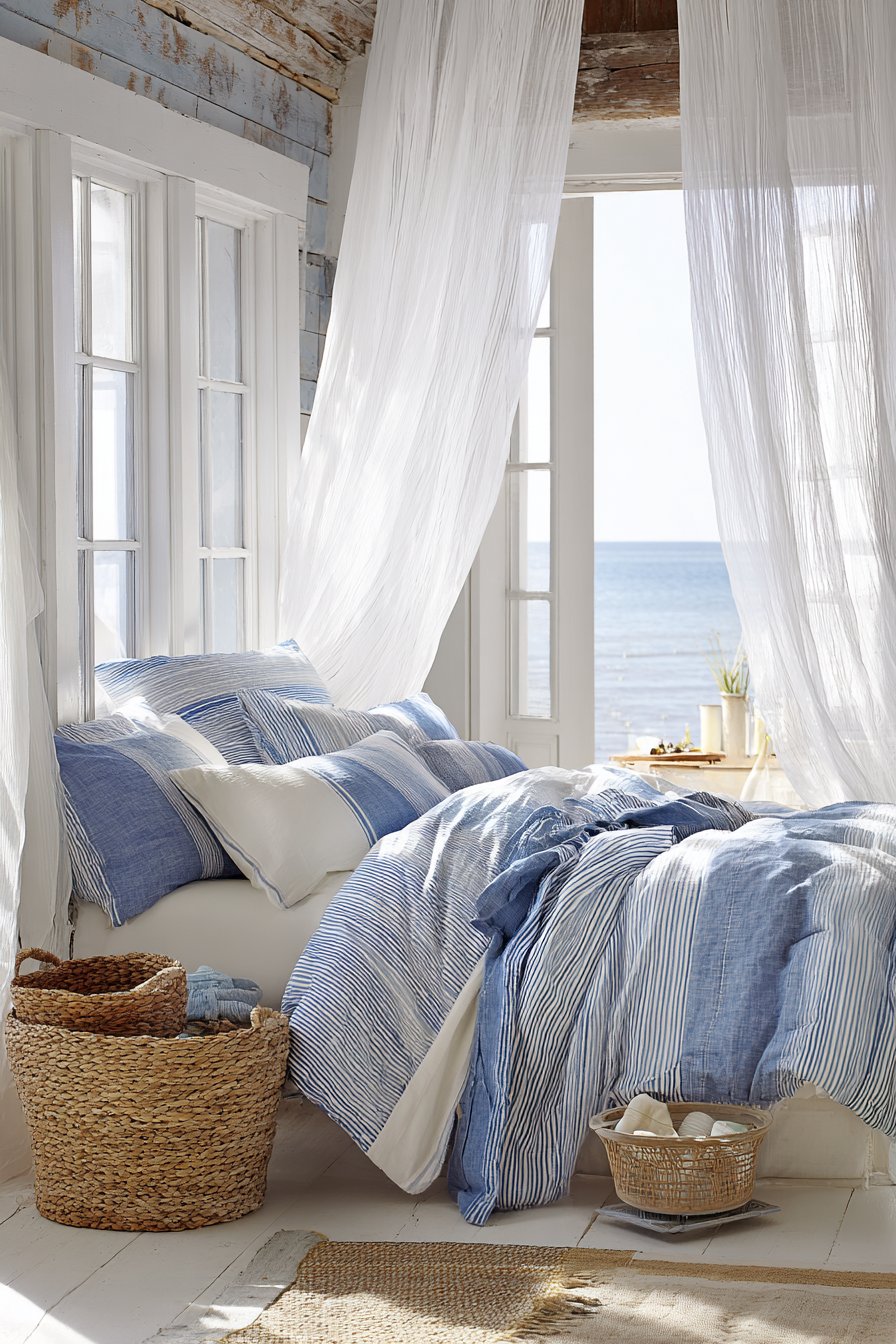Breezy Coastal Relaxation with Natural Textures