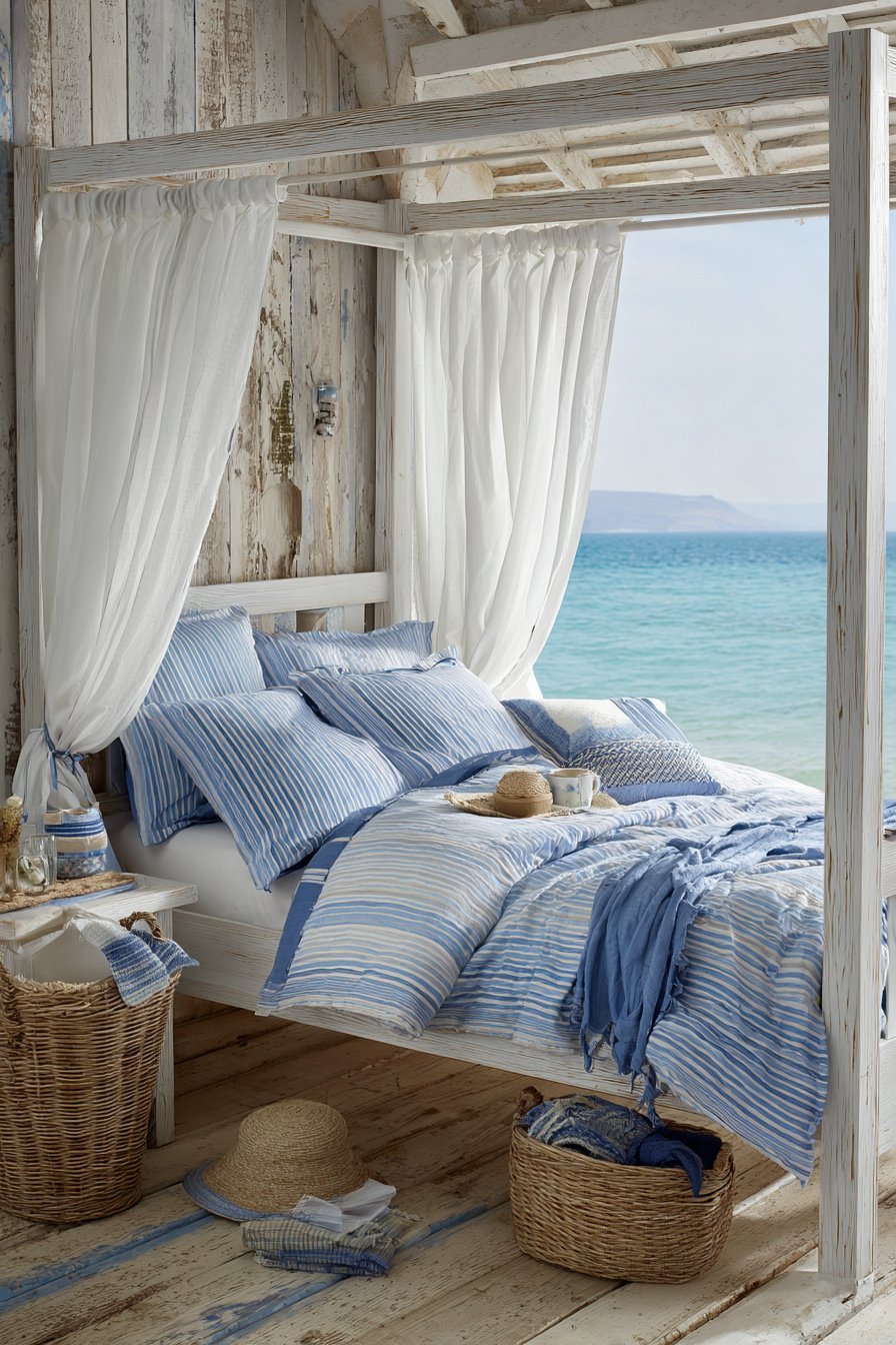 Breezy Coastal Relaxation with Natural Textures