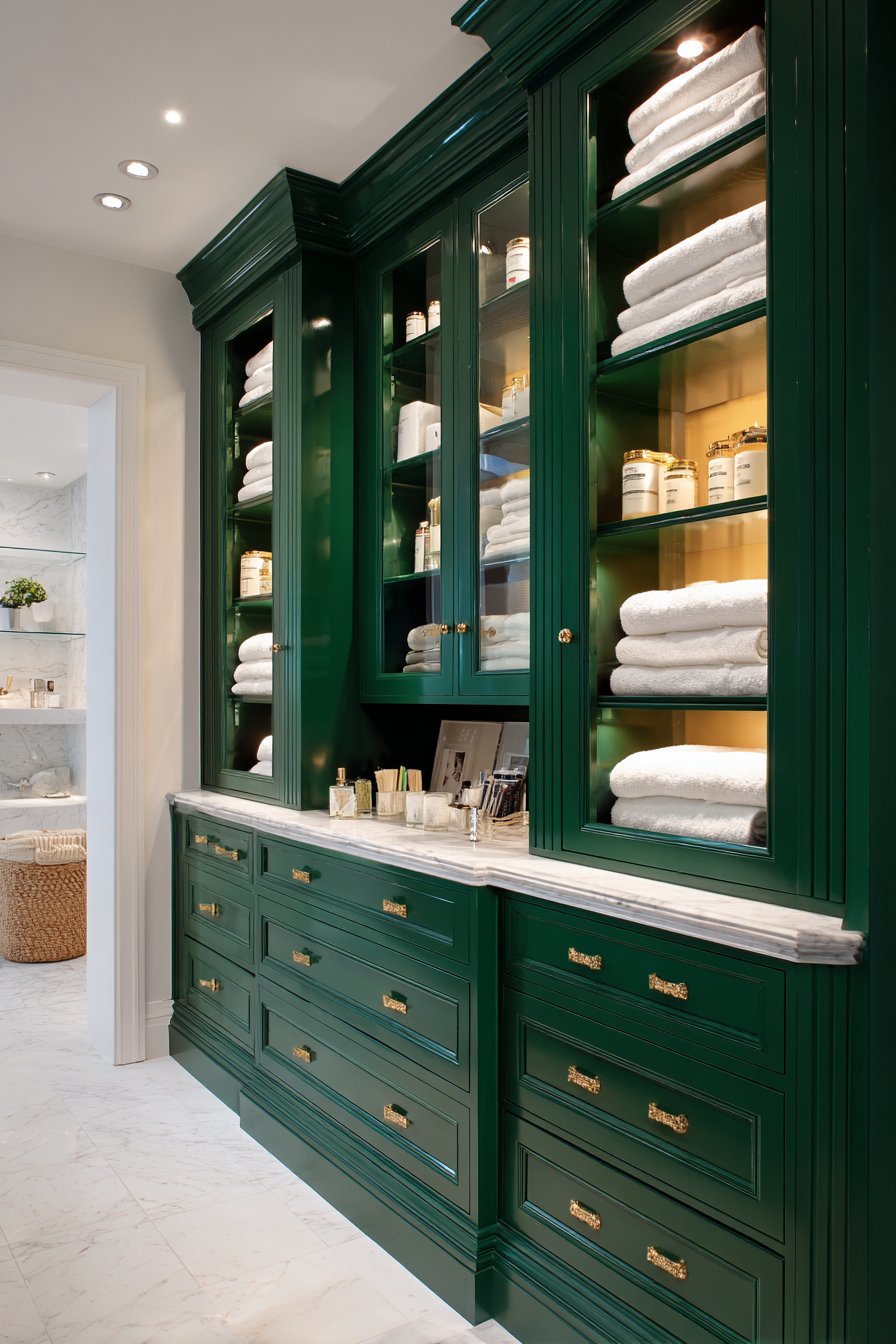 Organized Luxury with Emerald Built-In Storage