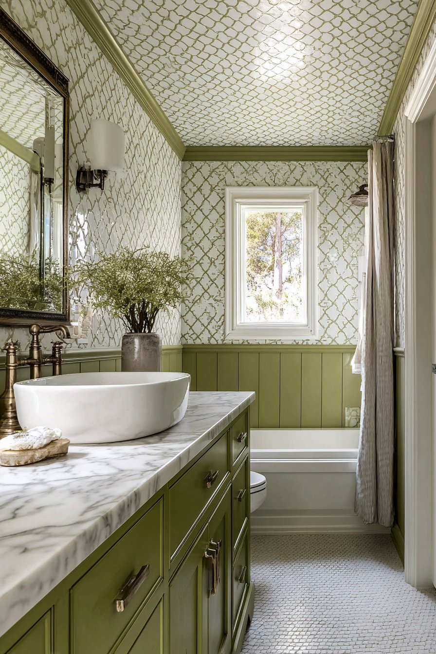 Custom Tile Artistry with Arabesque Elegance