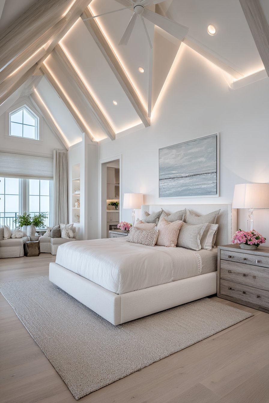 Ceiling-Focused Illumination Strategy