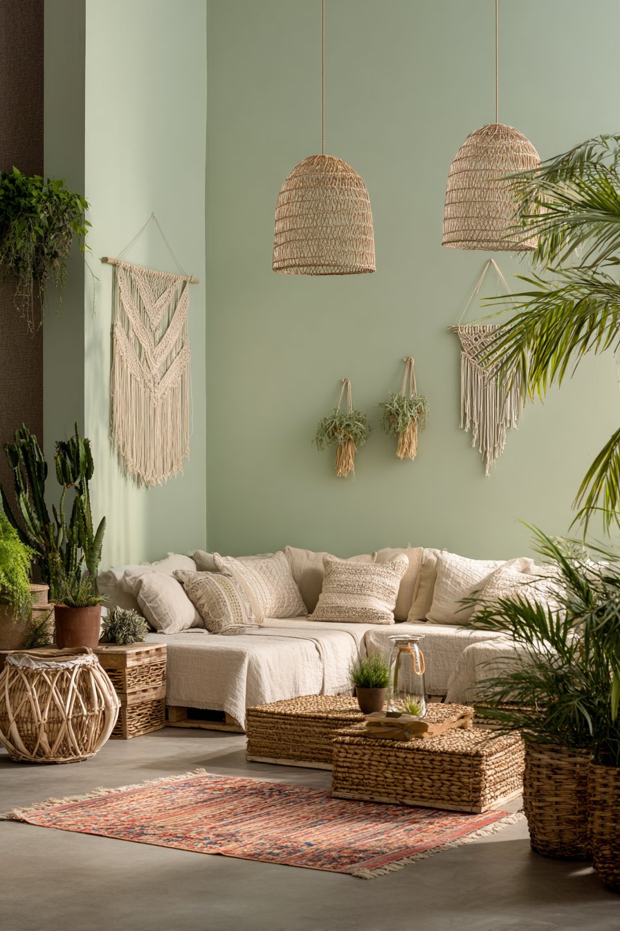 Bohemian Mint Green Global Sanctuary