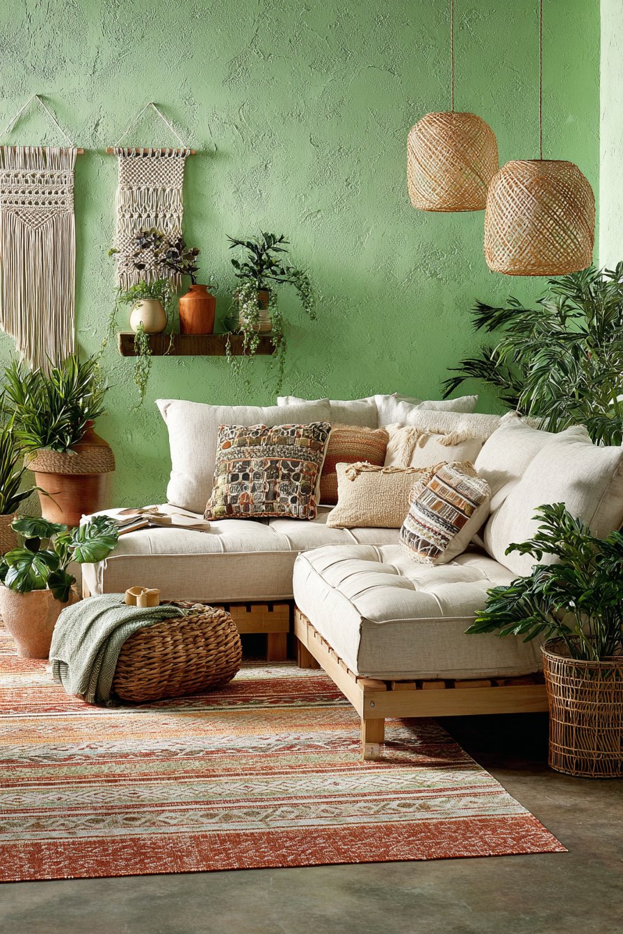 Bohemian Mint Green Global Sanctuary