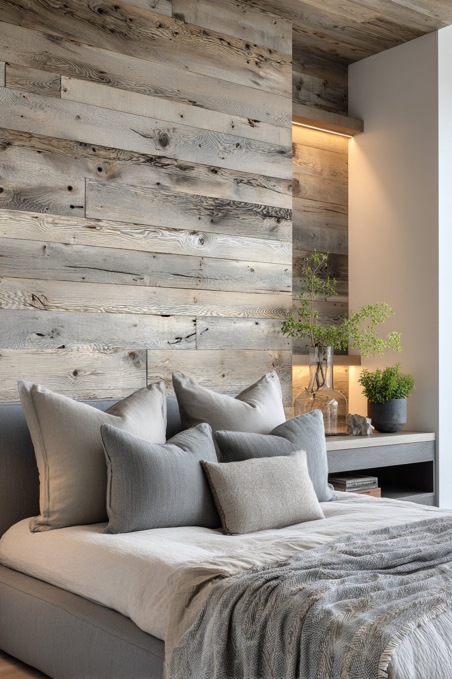 Contemporary Wood Slat Accent Wall