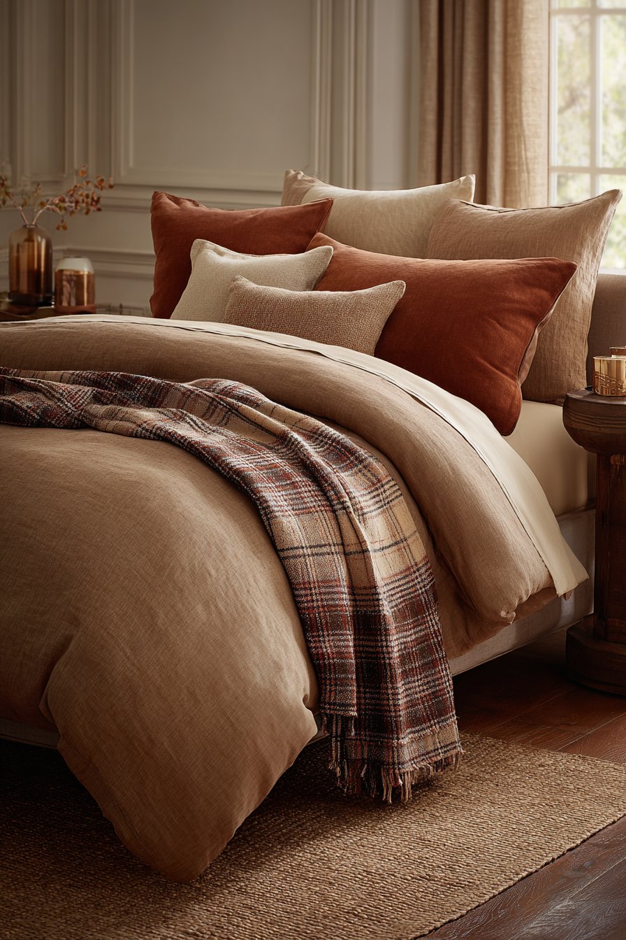 Serene Textile-Focused Autumn Sanctuary