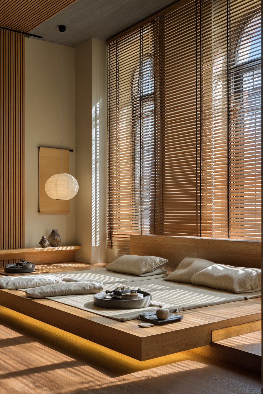 Japanese-Inspired Minimalist Master Bedroom