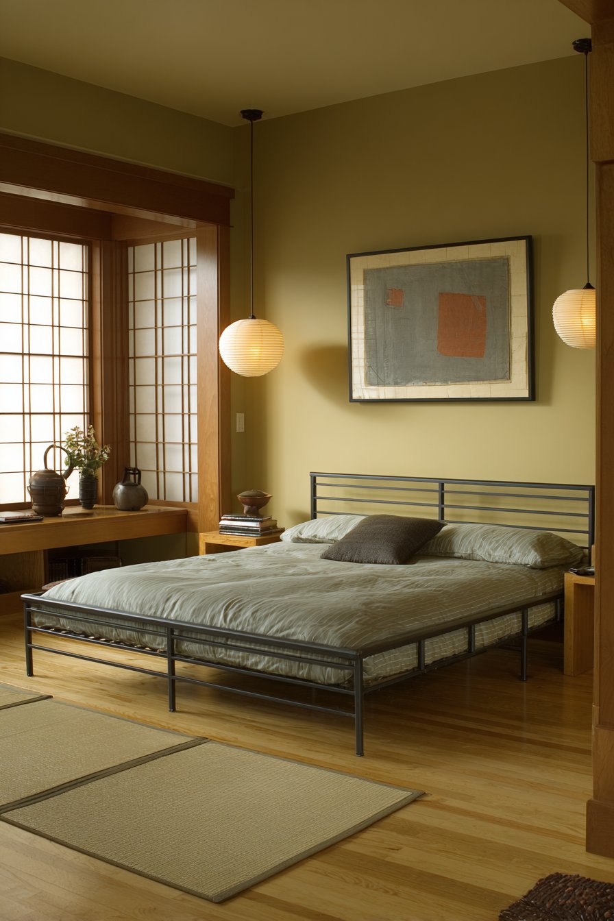 Japanese-Inspired Minimalist Master Bedroom
