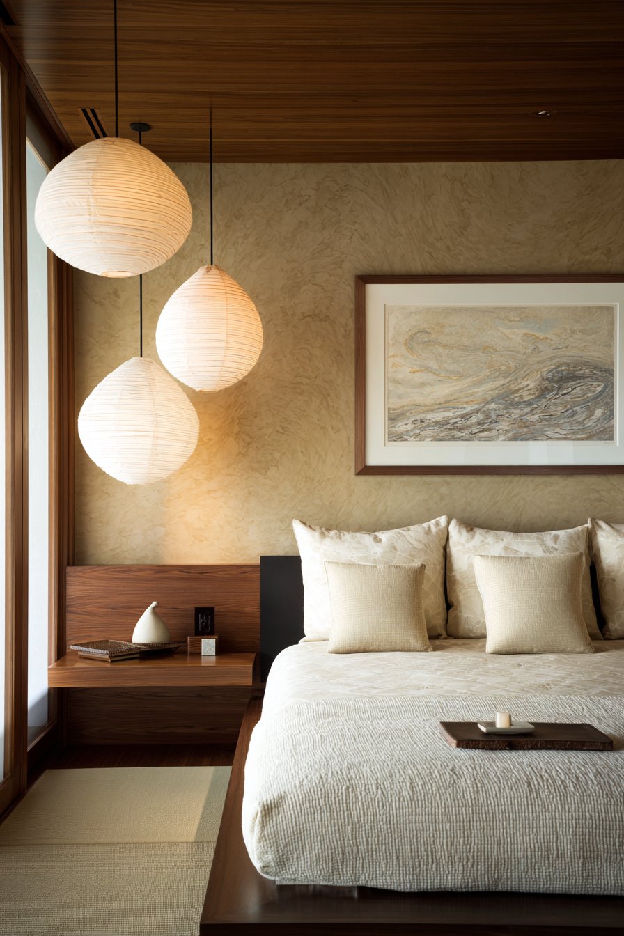 Japanese-Inspired Minimalist Master Bedroom