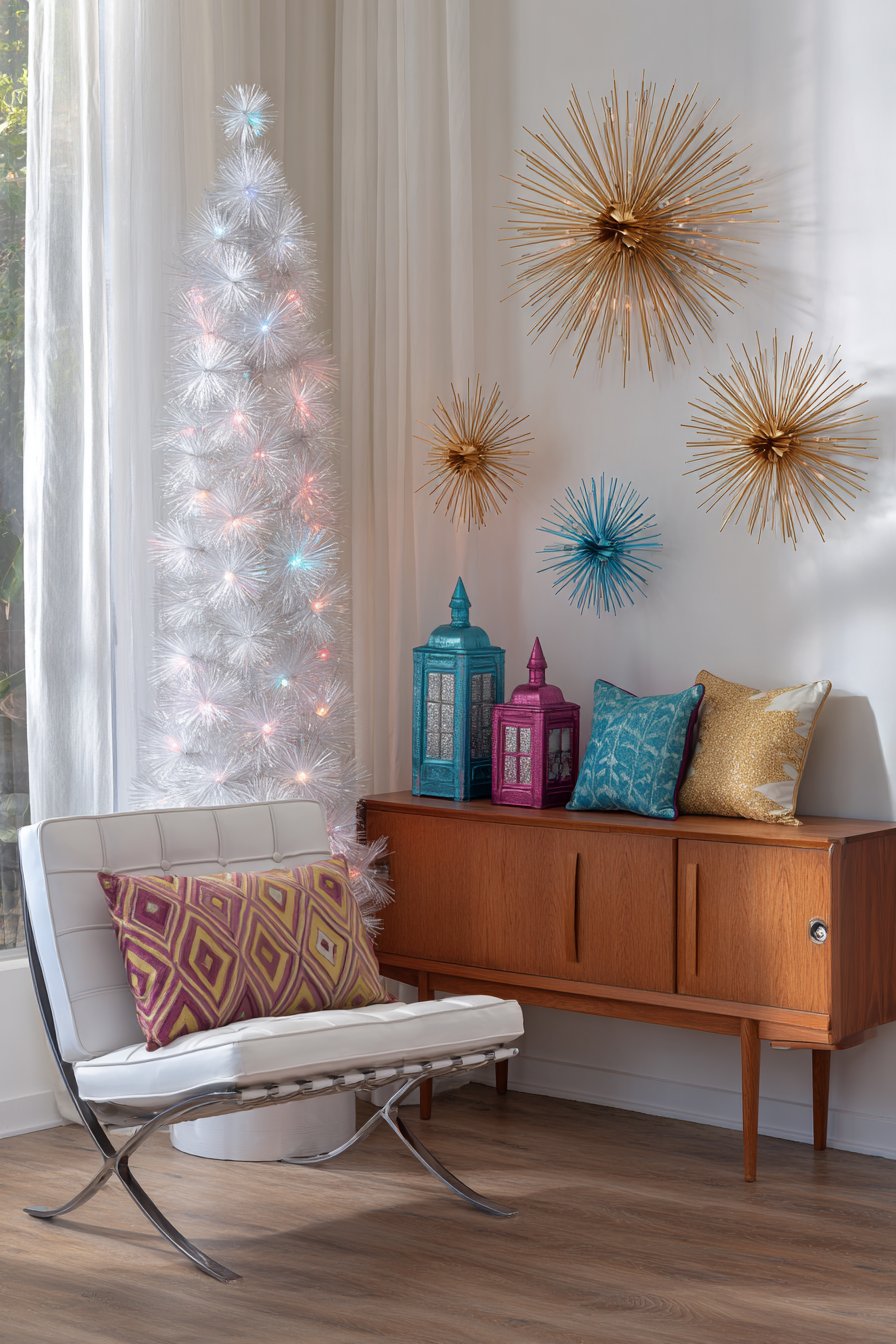 Mid-Century Modern Christmas with Retro Color Wheel