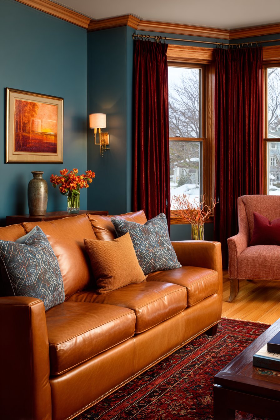 Sophisticated Jewel-Box with Deep Teal Walls