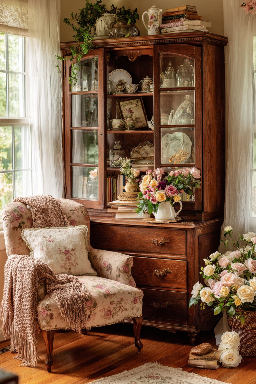 Heirloom Display with Romantic Touches