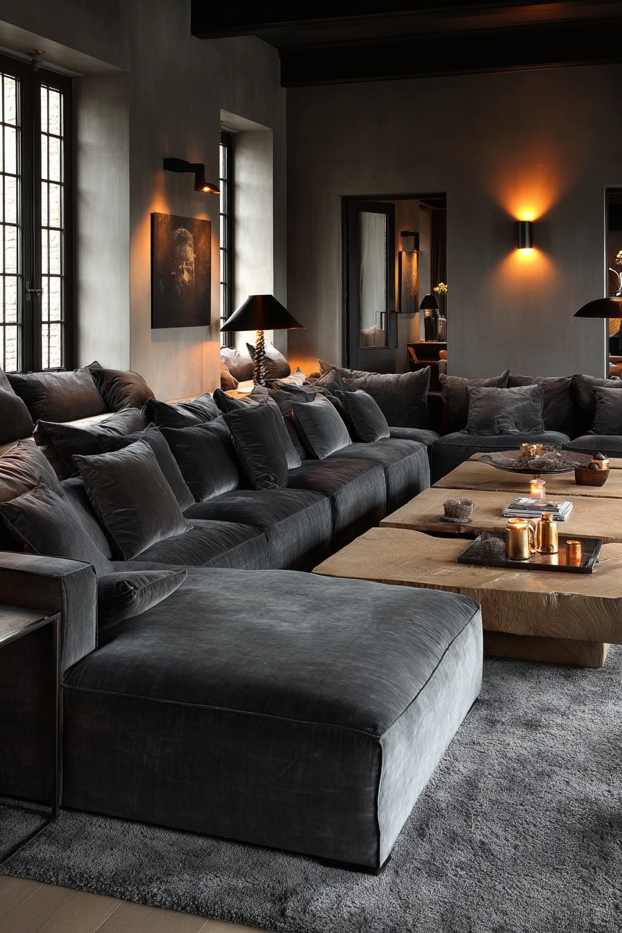Warm Contemporary with Layered Lighting